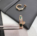 ¡®Jewelicorn¡¯SERPENTI MALACHITE PINK GOLD EARRINGS