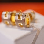 ¡®Jewelicorn¡¯MINI POP H GOLD EARRINGS GREY