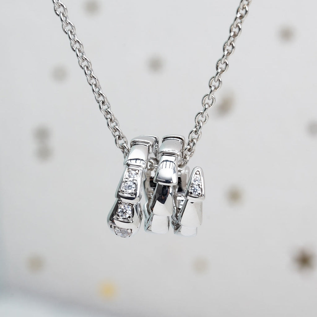 ¡®Jewelicorn¡¯SERPENTI SILVER NECKLACE DIAMOND