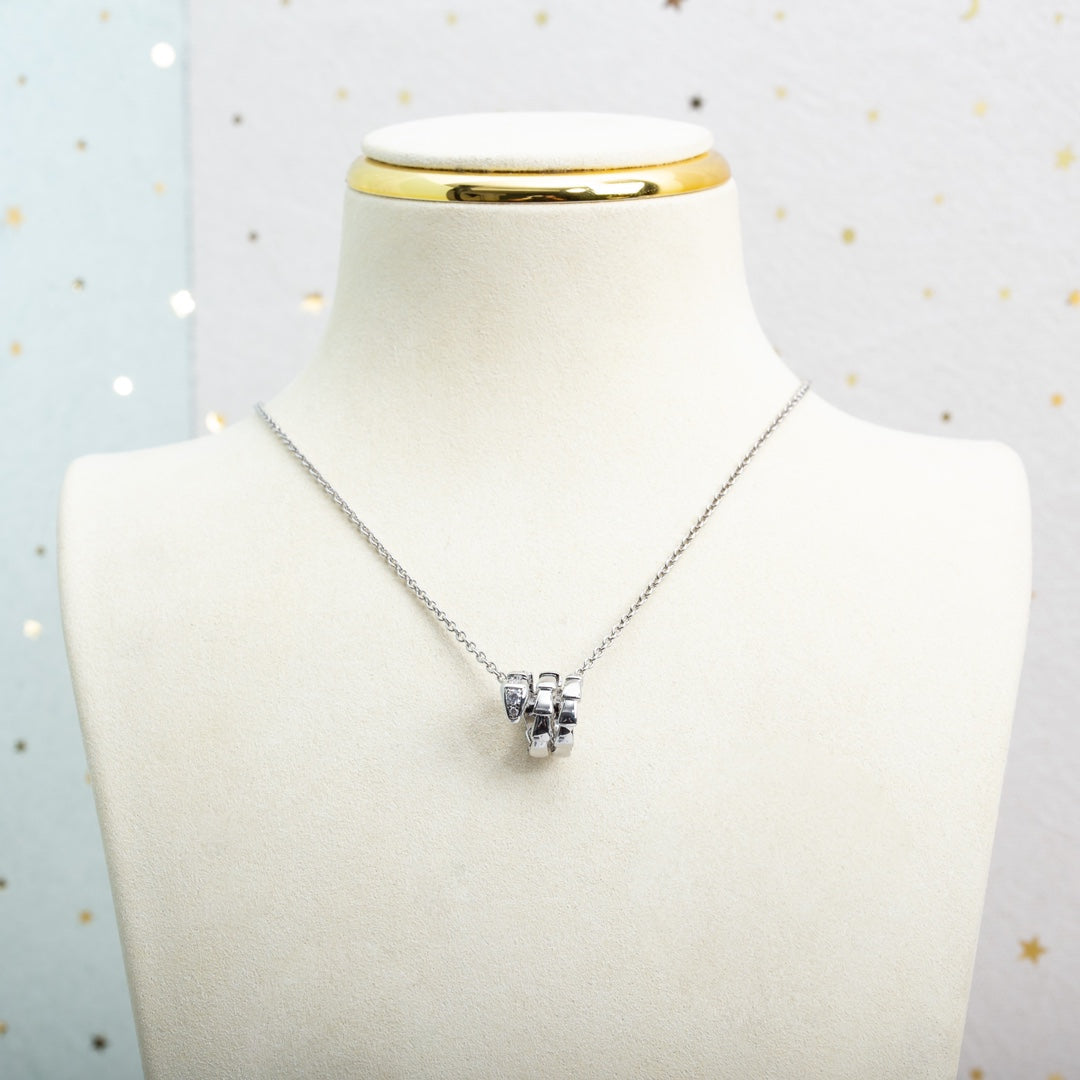 ¡®Jewelicorn¡¯SERPENTI SILVER NECKLACE DIAMOND