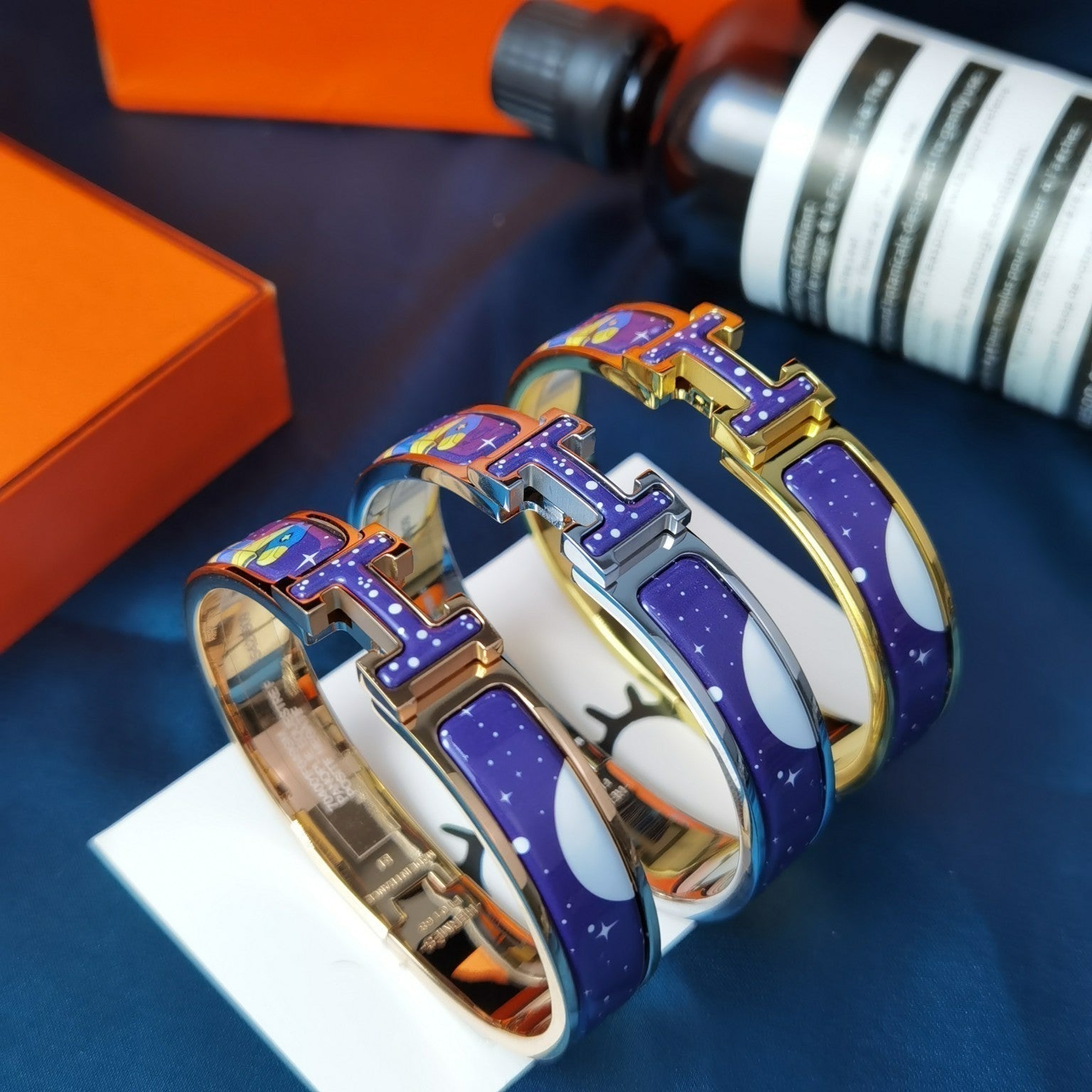 ®ジュエリコーン® H スター＆ムーン ブレスレット 12mm