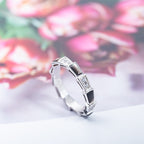 ®Jewelicorn™ SERPENTI RING SILBER DIAMANT SCHWARZER MOP 3MM