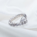 ®Jewelicorn™ SERPENTI RING SILBER DIAMANTEN BEFASST 4MM