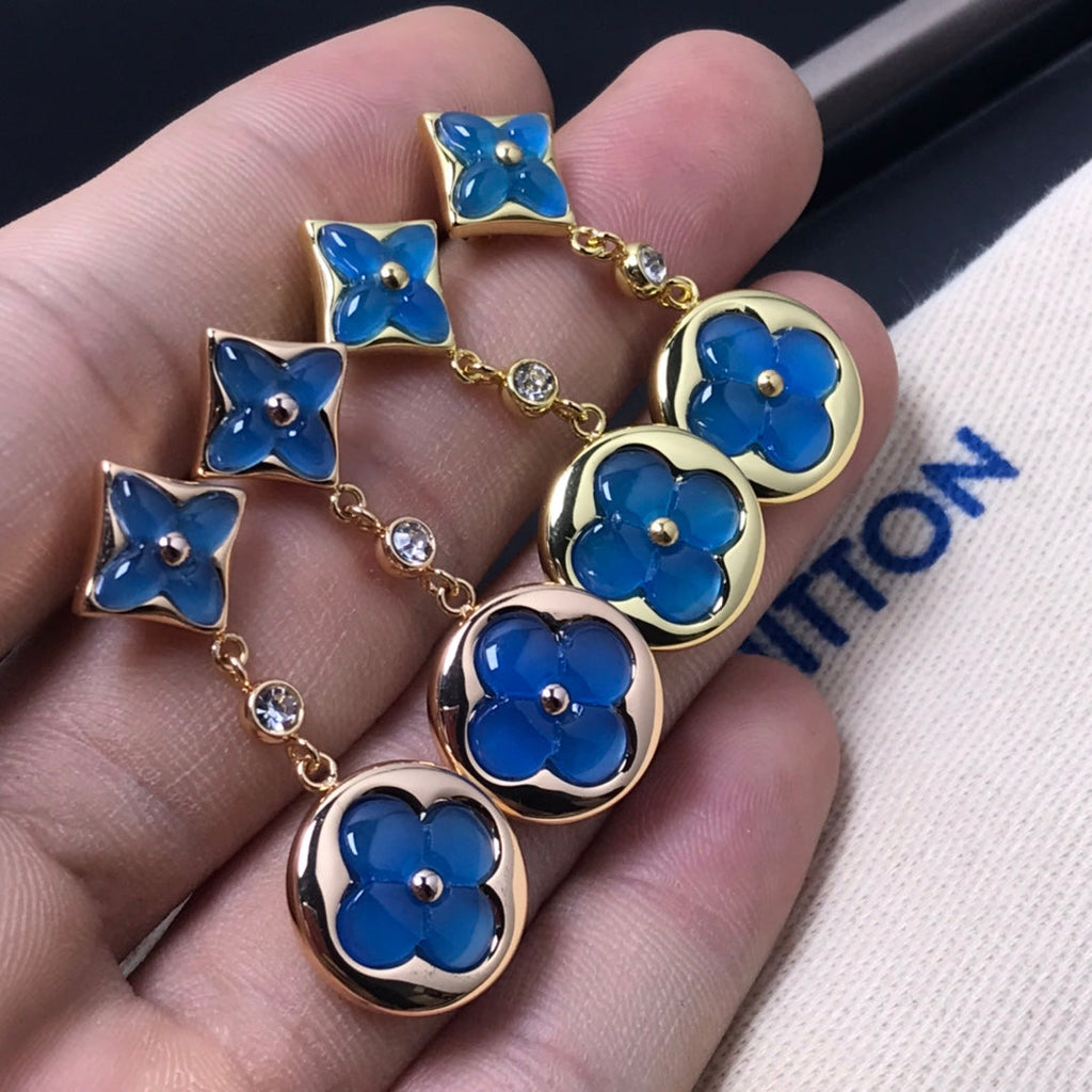 Jewelicorn Stern- und Sonnen-Achat-Diamant-Ohrringe