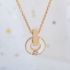¡®Jewelicorn¡¯GARI Halskette Rosa Gold Perlmutt
