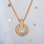 ¡®Jewelicorn¡¯GARI NECKLACE PINK GOLD DIAMOND