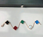 [⭐JeweliWhal]CLOVER 5 MOTIFS MULTICOLOR BRACELET