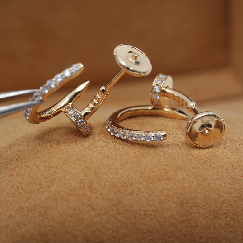 Jewelicorn Juste Ohrringe, 12,75 mm, Roségold, Diamant