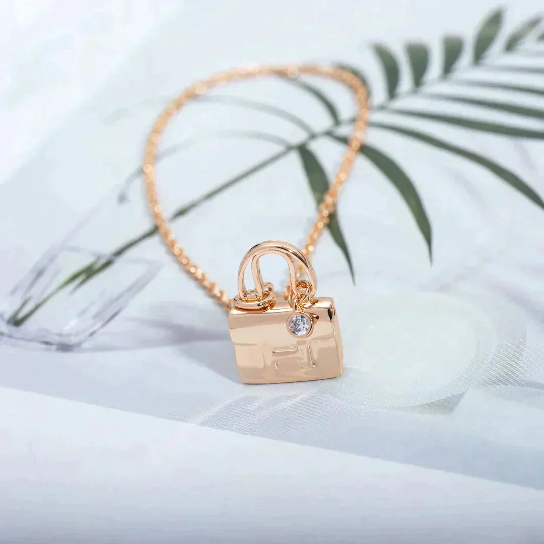 ®Jewelicorn® アミュレットペンダント ローズゴールドネックレス