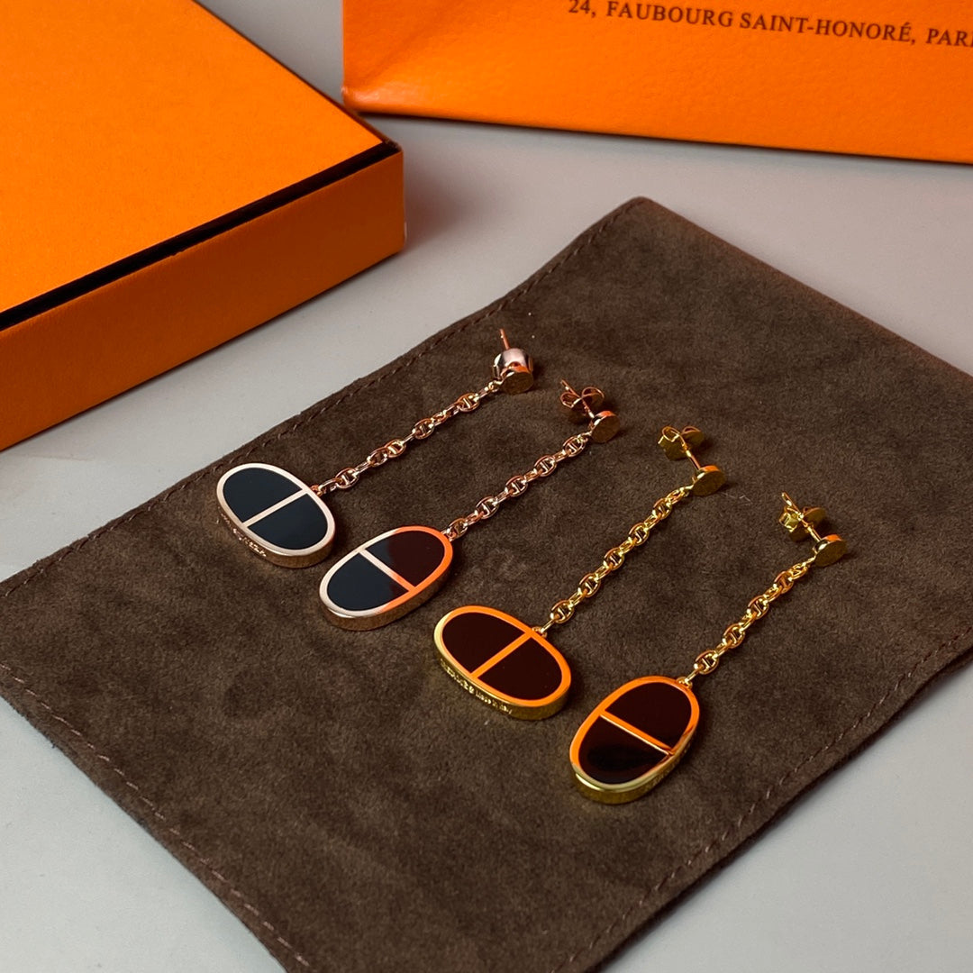 Jewelicorn KETTENVERSO SCHWARZE KERAMIK-OHRRINGE