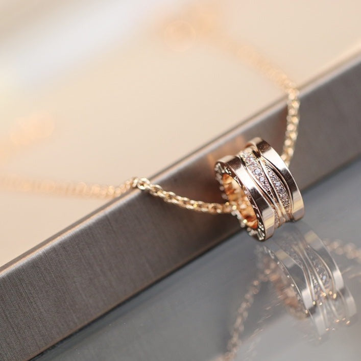 ¡®Jewelicorn¡¯ZERO 1 PINK GOLD DIAMOND NECKLACE