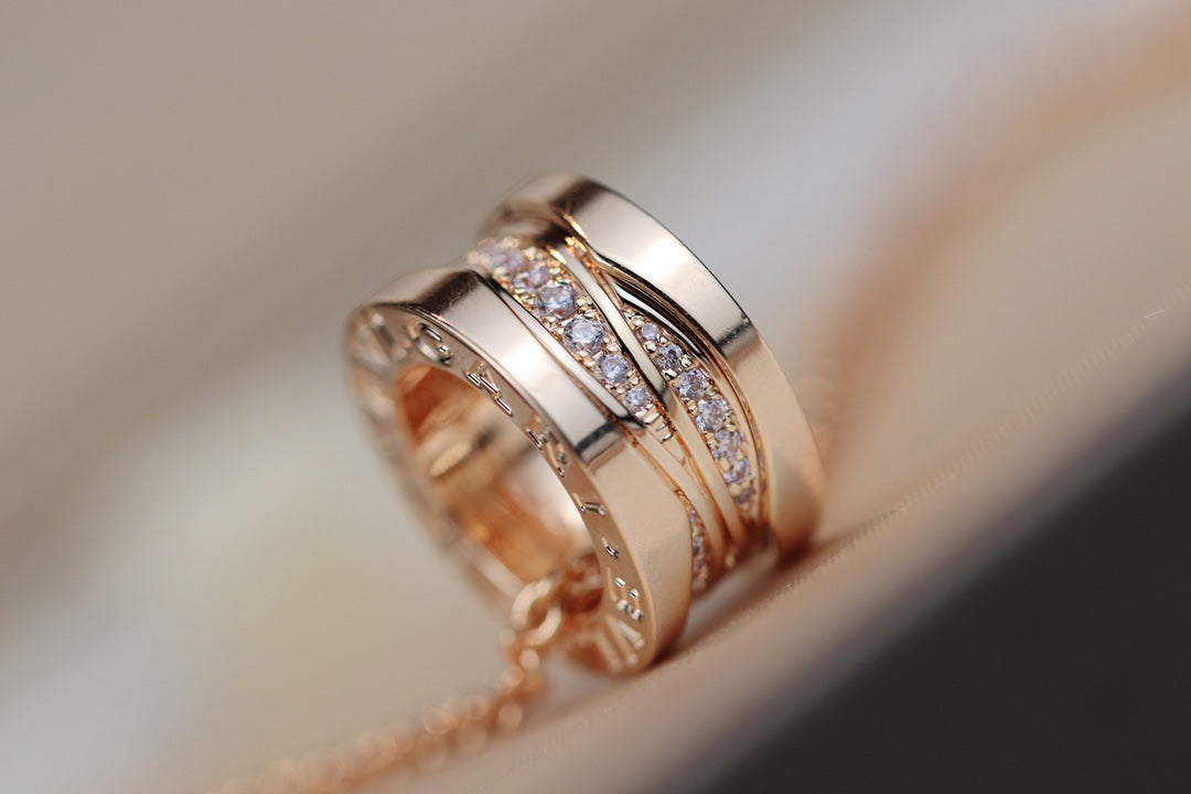 ¡®Jewelicorn¡¯ZERO 1 PINK GOLD DIAMOND NECKLACE