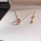 ¡®Jewelicorn¡¯SERPENTI PEDANT DIAMOND PINK GOLD NECKLACE