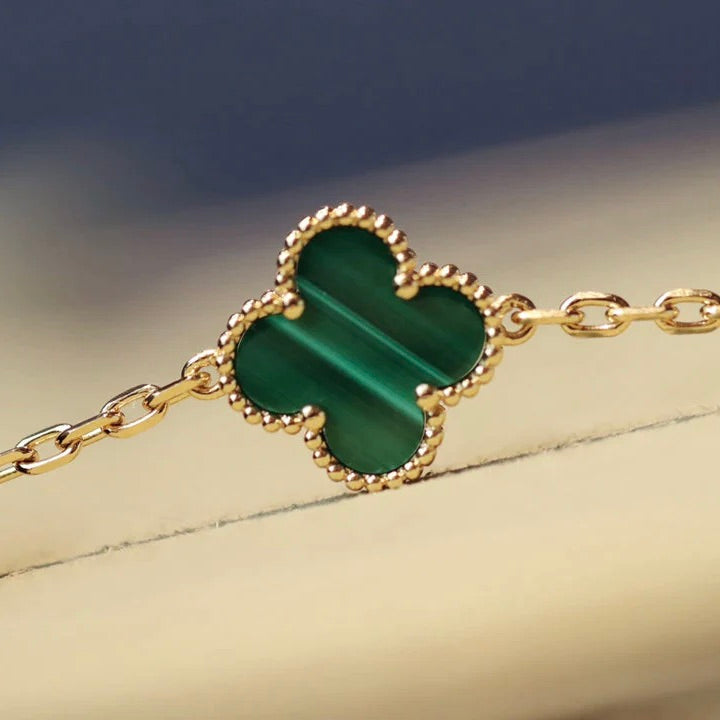 ¡®Jewelicorn¡¯CLOVER 20 MOTIFS MALACHITE GOLD