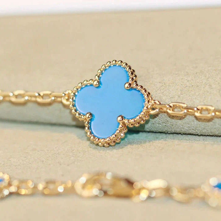 ¡®Jewelicorn¡¯CLOVER 20 MOTIFS TURQUOISE GOLD
