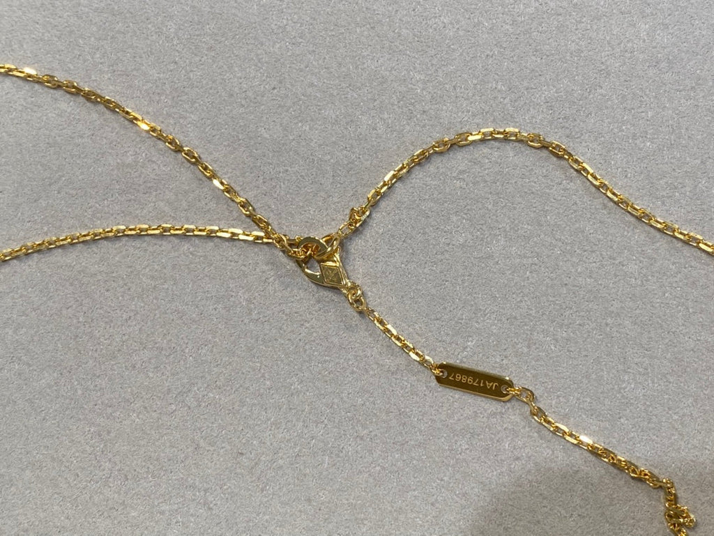 Jewelicorn Kleeblatt 25 mm Halskette Gold Karneol