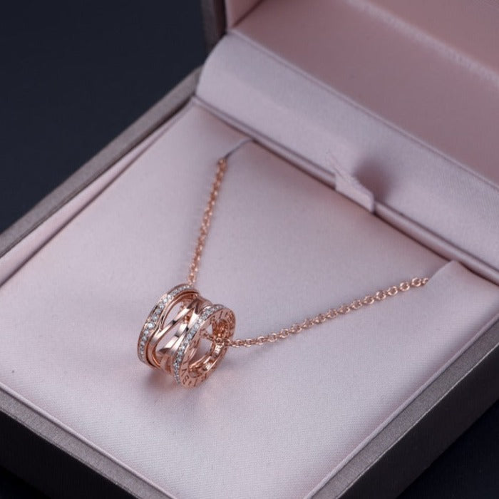 ¡®Jewelicorn¡¯ZERO 1 PINK GOLD DIAMOND OPEN NECKLACE