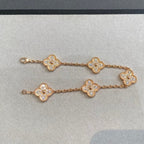 [⭐JeweliWhal] CLOVER 5 MOTIF FULL DIAMOND BRACELET COLLECTION