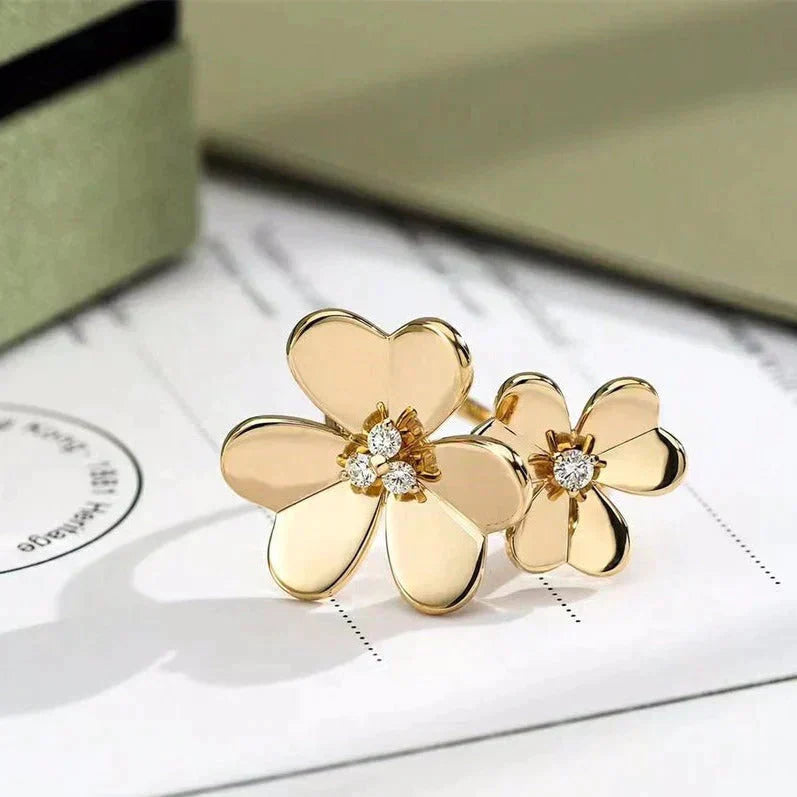 Jewelicorn CLOVER COMOS GOLD DIAMOND RING
