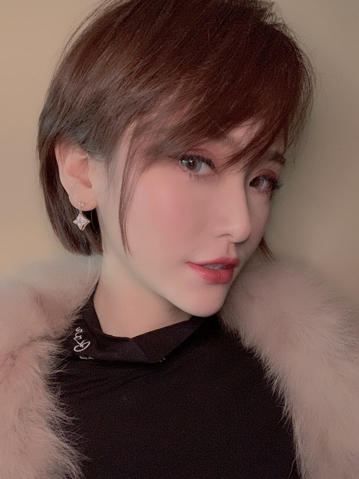 Jewelicorn DOPPELTE STERN-OHRRINGE IN ROSA GOLD