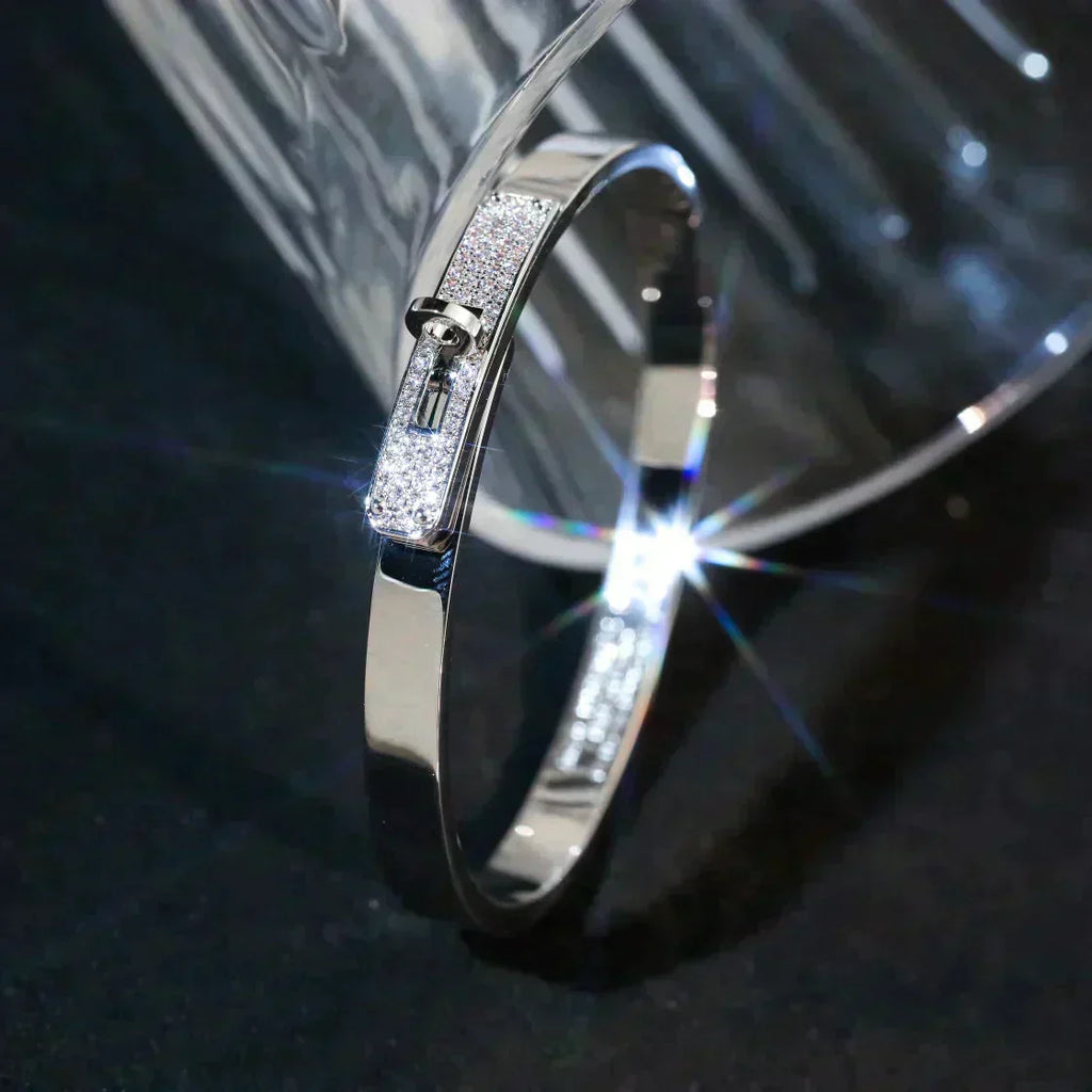 ®Jewelicorn® ケリー シルバー ダイヤモンド ブレスレット