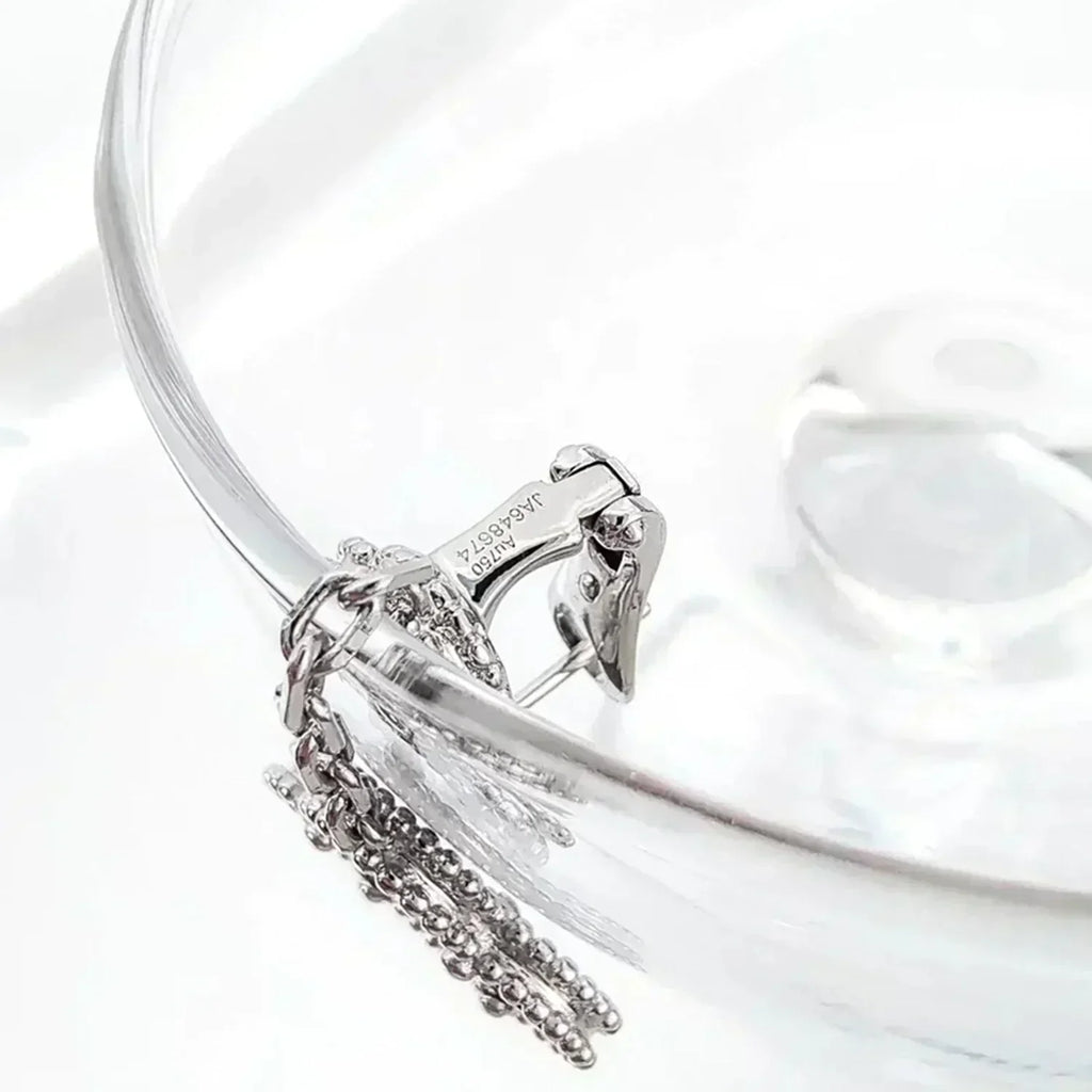 ®Jewelicorn®クローバー 2モチーフ ダイヤモンド オニキス イヤリング シルバー