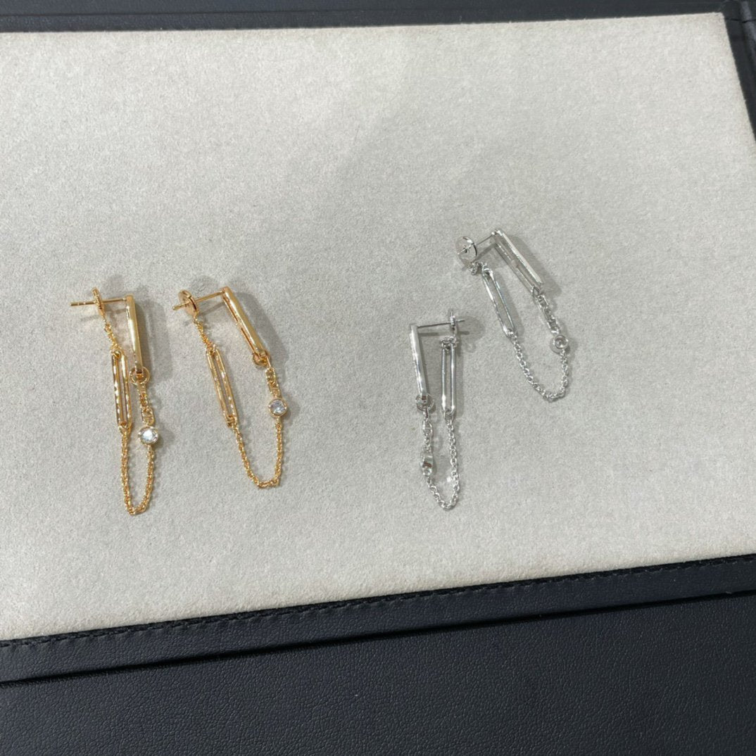 Jewelicorn CHAINE CHAOS DIAMANT-TROPFENOHRRINGE