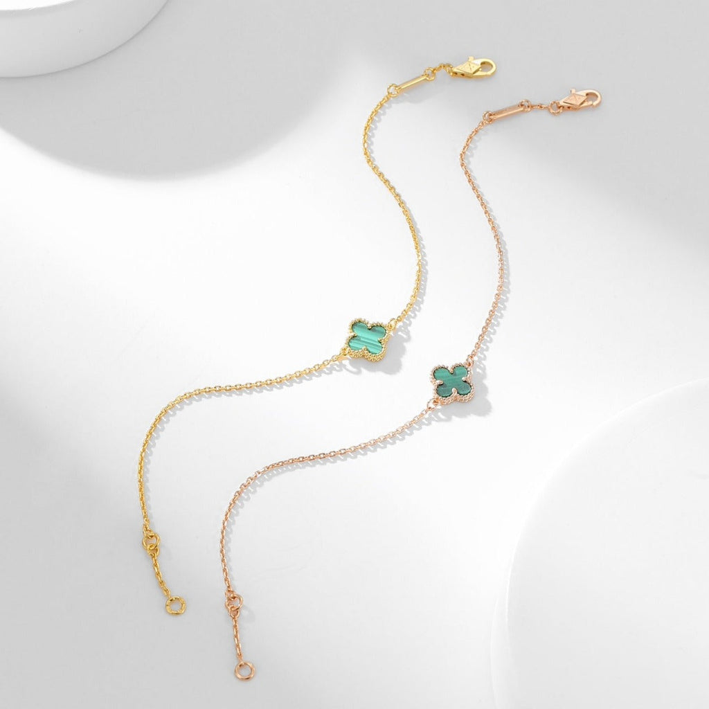 ®ジュエリコーン®クローバーブレスレット マラカイト 1モチーフ