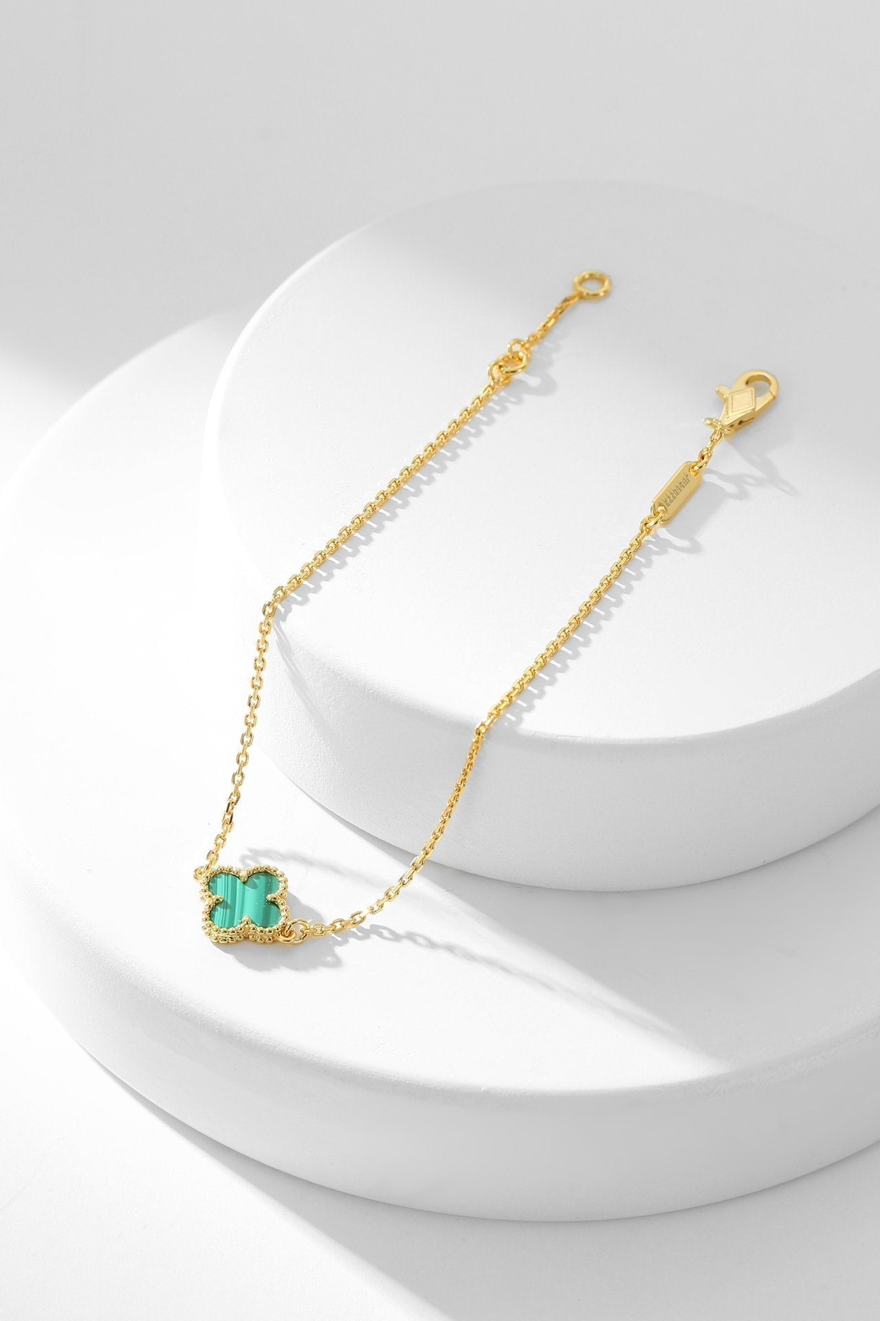 ®ジュエリコーン®クローバーブレスレット マラカイト 1モチーフ