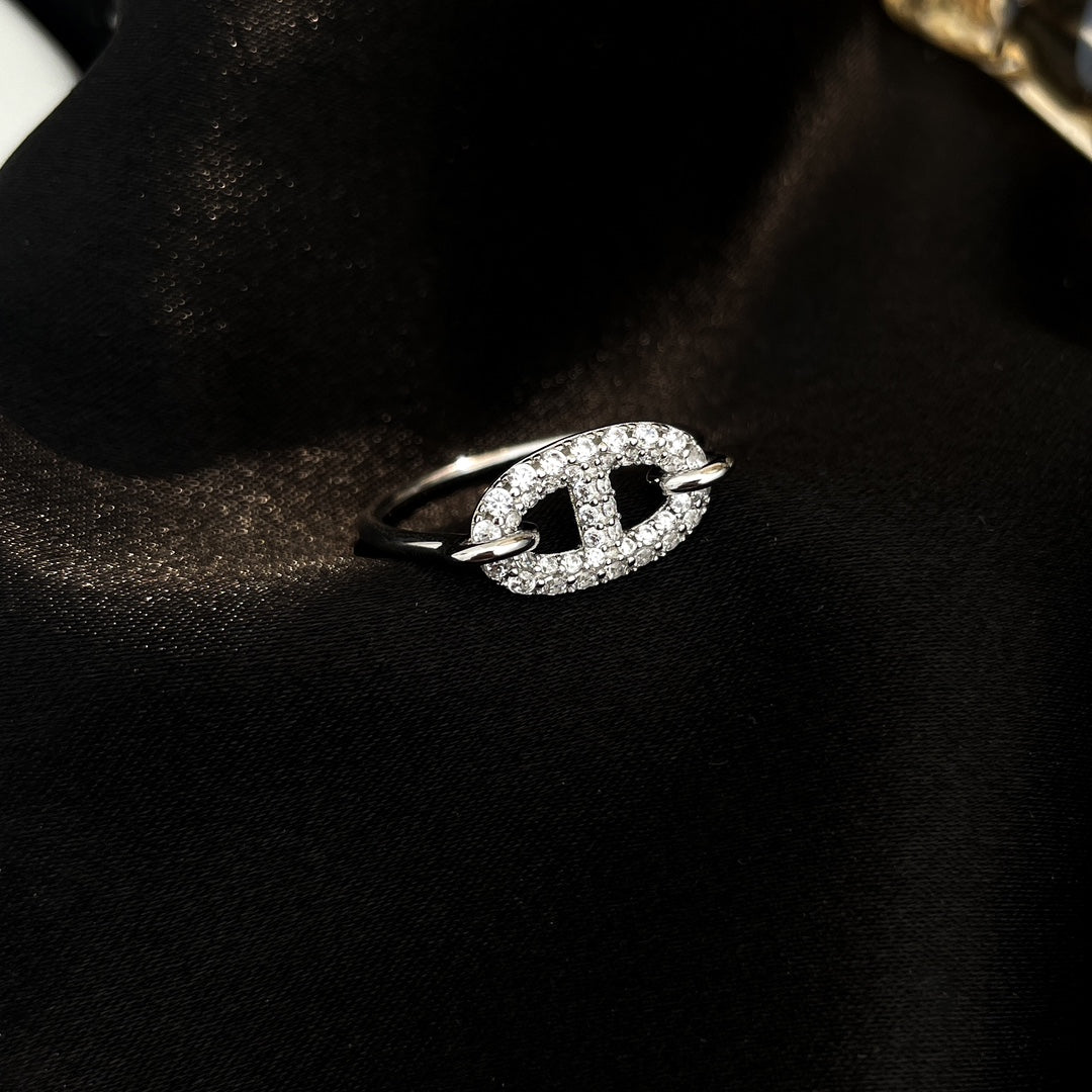 ®Jewelicorn® ロンド スモール シルバー ダイヤモンド リング