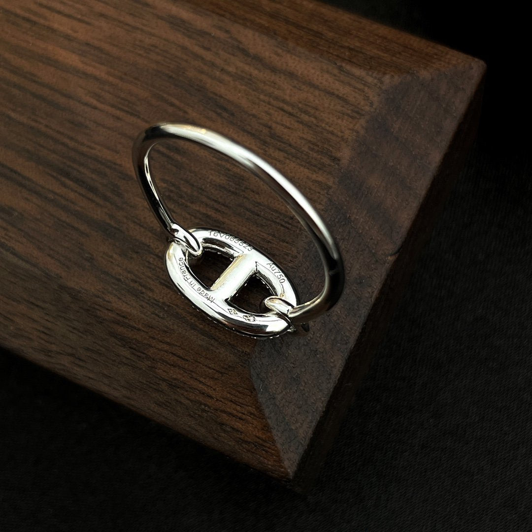 ¡®Jewelicorn¡¯RONDE SMALL SILVER DIAMOND RING