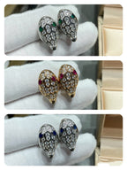 ¡®Jewelicorn¡¯SERPENT DIAMOND STUD EARRINGS