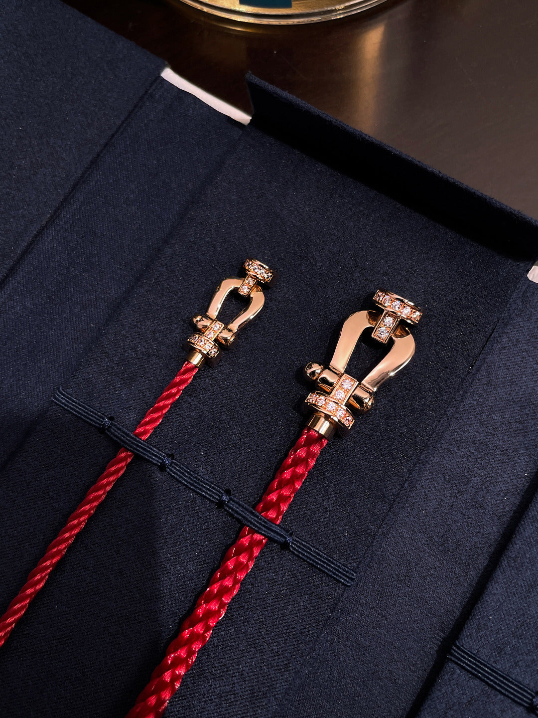 Jewelicorn FORCE 10 HALBDIAMANT ROSA GOLD ROTE CORDERI GROSSE UND MITTLERE MODELLE