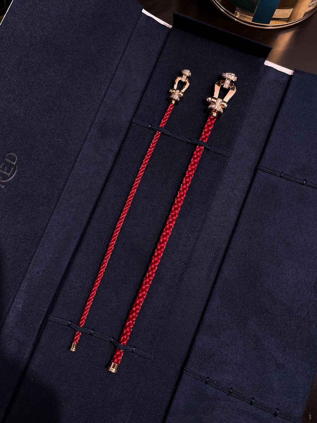 Jewelicorn FORCE 10 HALBDIAMANT ROSA GOLD ROTE CORDERI GROSSE UND MITTLERE MODELLE