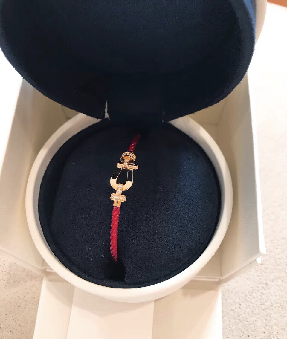 ®Jewelicorn®FORCE 10 ハーフダイヤモンド ピンクゴールド レッドコーデリ ラージ＆ミディアムモデル