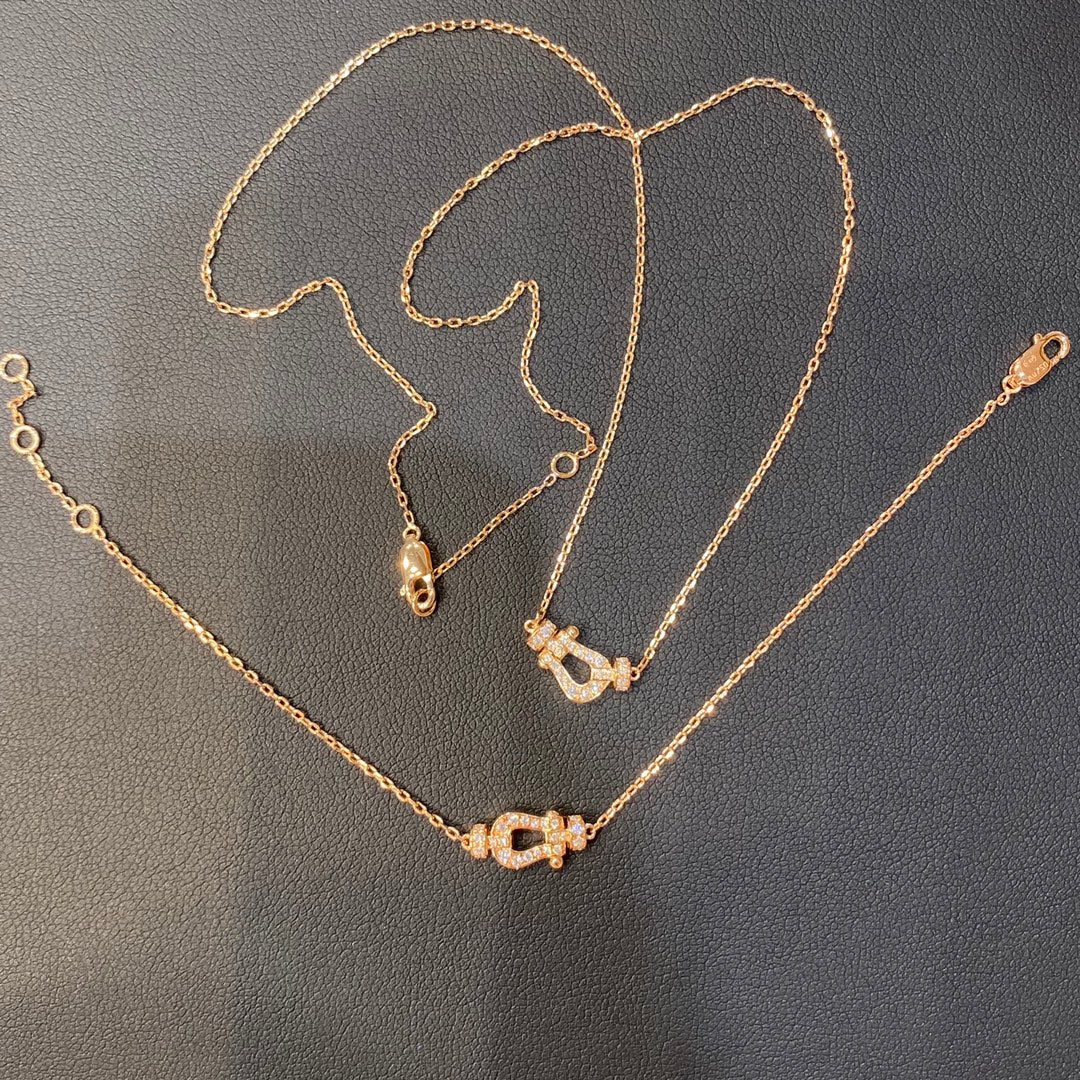 ¡®Jewelicorn¡¯フォース10 ダイヤモンド ピンクゴールド ネックレス ミニモデル