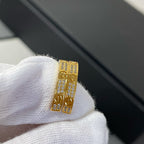 ¡®Jewelicorn¡¯LOVE DIAMOND GOLD HOOP EARRINGS