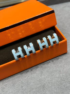 ¡®Jewelicorn¡¯POP H SKY BLUE STUD EARRINGS