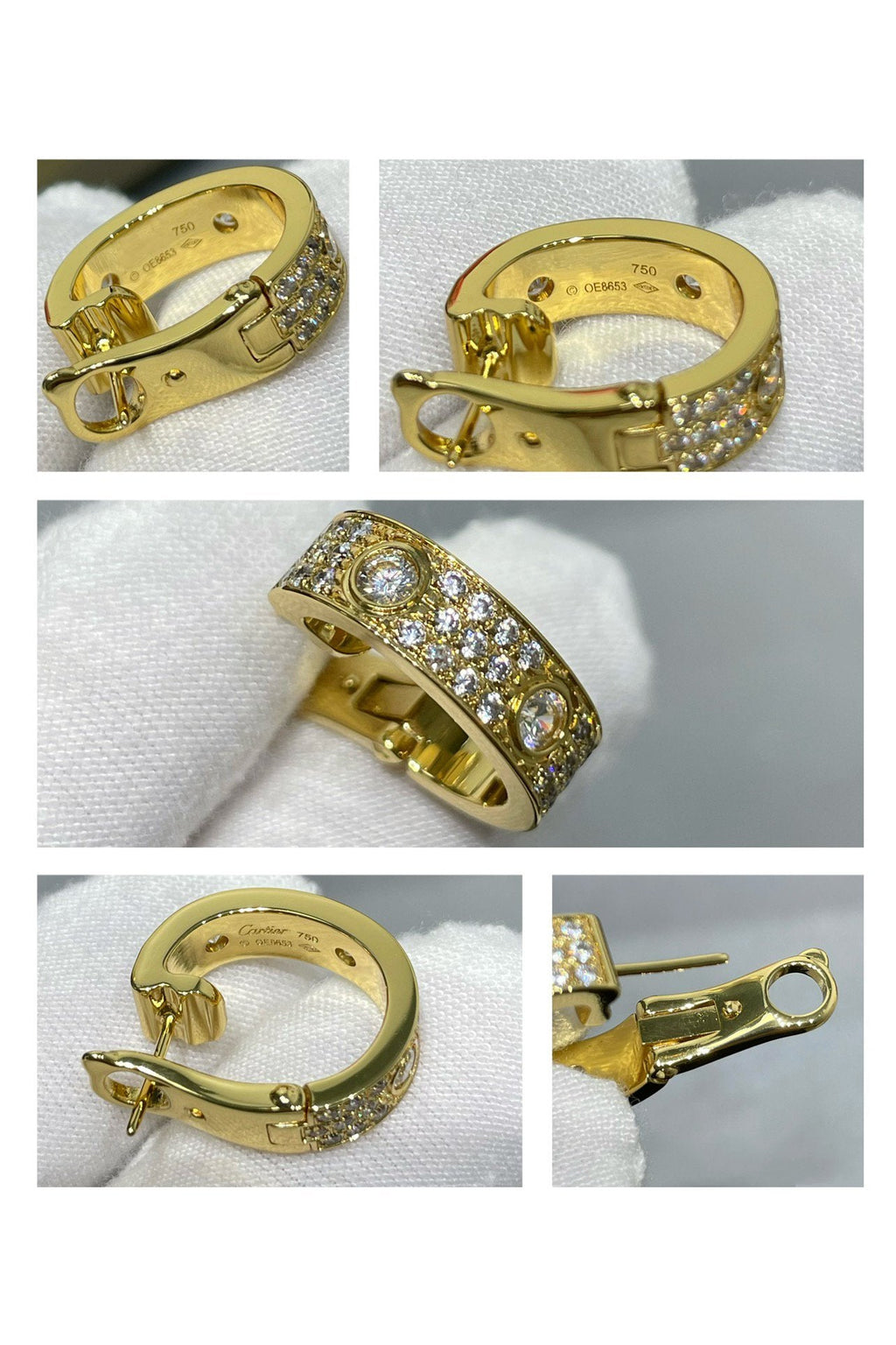 Jewelicorn LOVE 5,5 mm Diamant-Pavé-Ohrringe