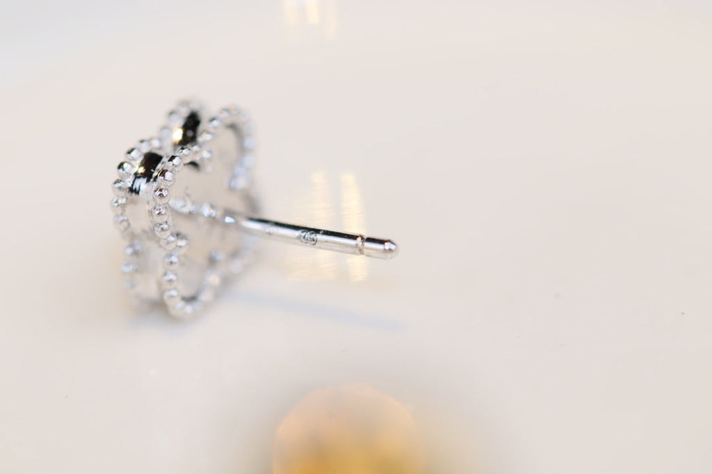 Jewelicorn CLOVER MINI TÜRKIS SILBERNE OHRSTÖPFE