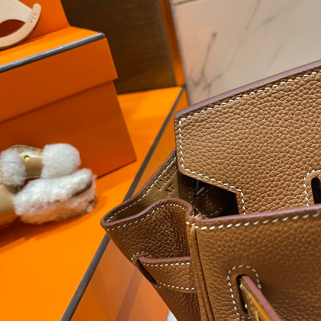 HM Birkin 30 cm Gold Togo Leder Gold Beschläge