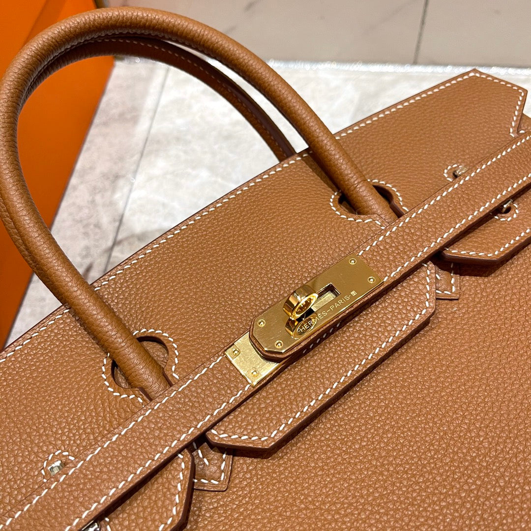 HM Birkin 30 cm Gold Togo Leder Gold Beschläge