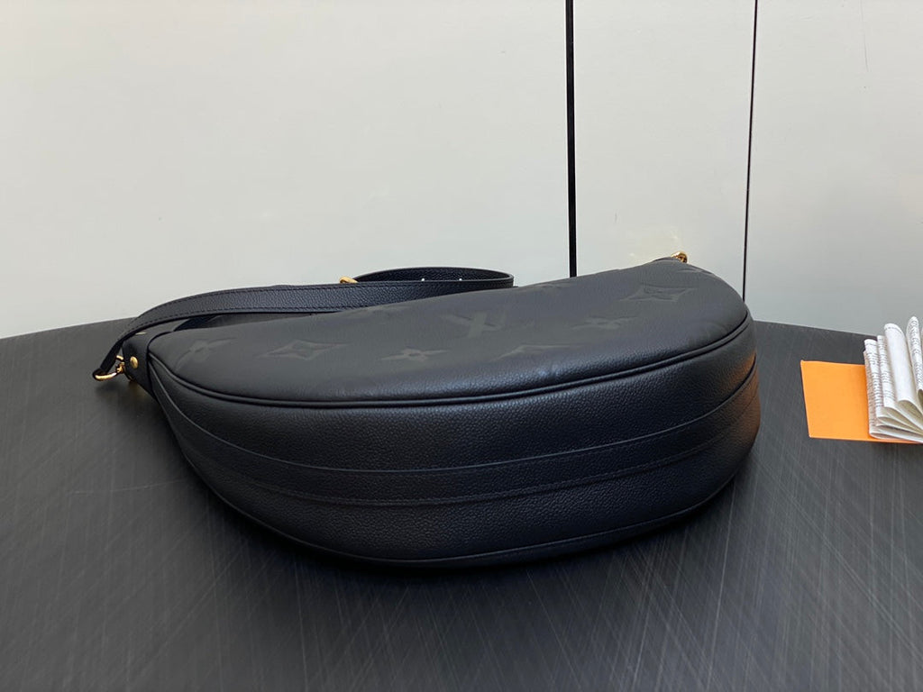 LOOP HOBO 38 SCHWARZ MONOGRAM EMPREINTE LEDER GOLDENE BESCHLÄGE