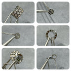 ®Jewelicorn® ビーラブ ダイヤモンド パヴェ 3列ネックレス