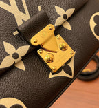 MADELEINE SCHWARZES BIOCOLOR-MONOGRAMM-EMPREINTE-LEDER