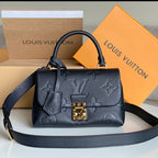 MADELEINE SCHWARZES MONOGRAMM-EMPREINTE-LEDER