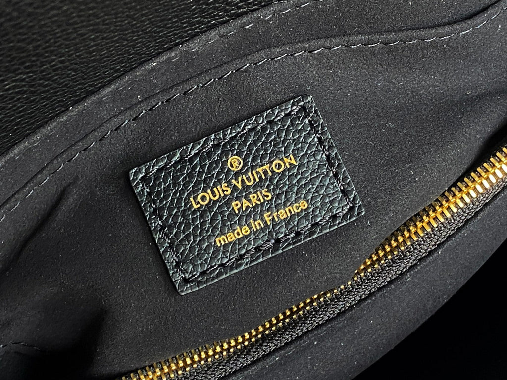 MADELEINE SCHWARZES MONOGRAMM-EMPREINTE-LEDER