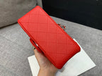MINI SQUARE FLAP BAG 17CM RED CAVIAR SILVER HARDWARE