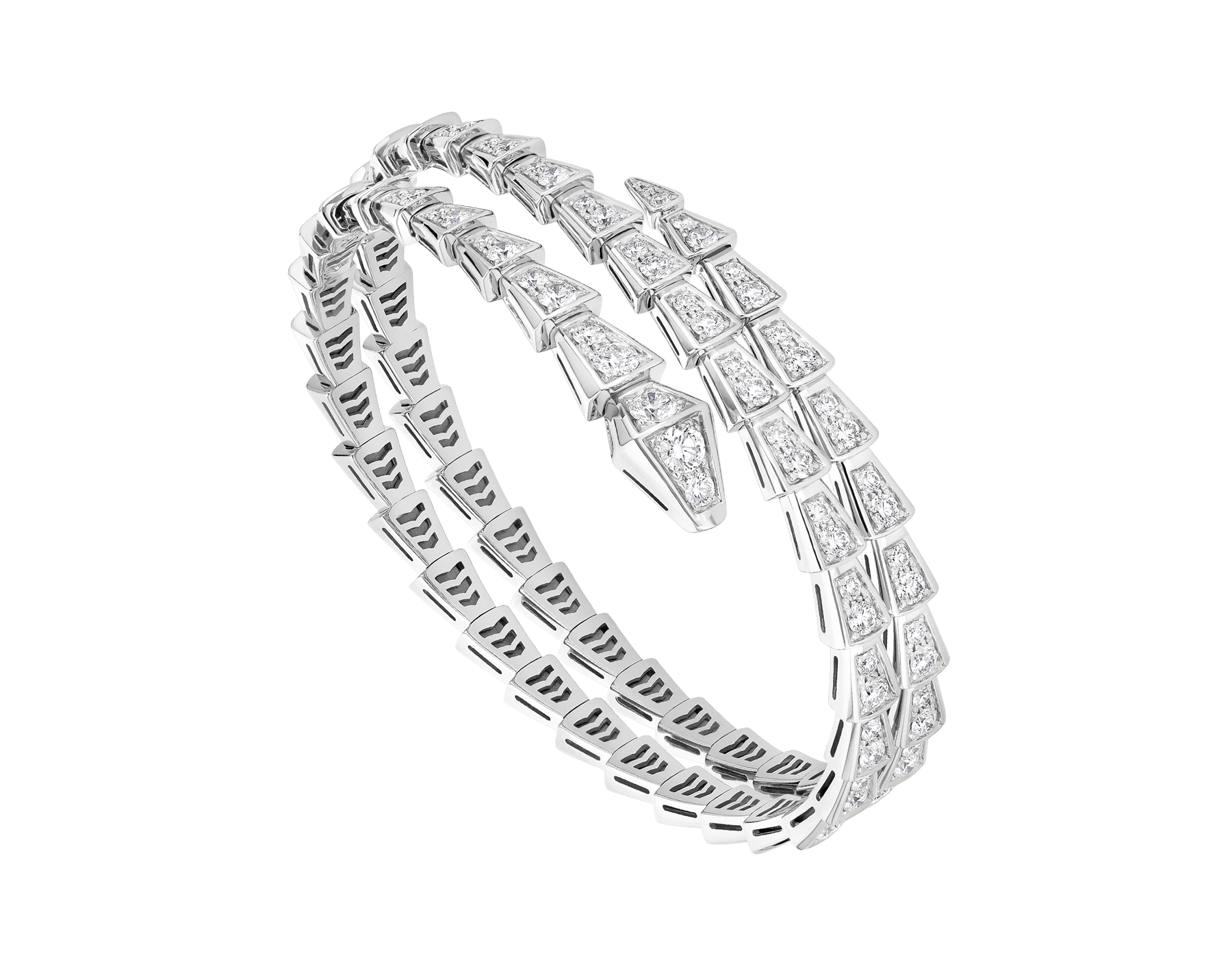 ¡®Jewelicorn¡¯SERPENTI ARMBAND SILBER DIAMANT DOPPELREIHE