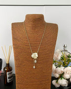 [⭐JeweliWhal]Cloud Pearl Mother-of-Pearl Diamond Chain Pendant Necklace